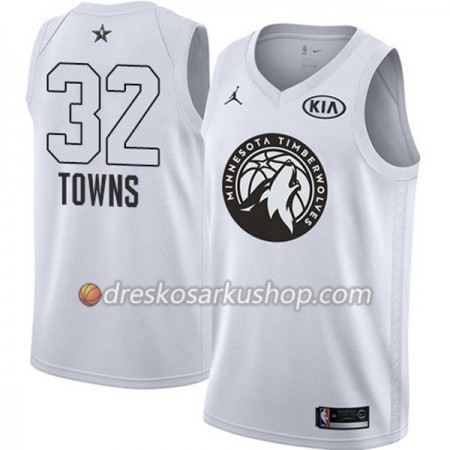 Muški NBA Dres Minnesota Timberwolves Karl Anthony-Towns 32 2018 All-Star Jordan Brand Bijela Swingman